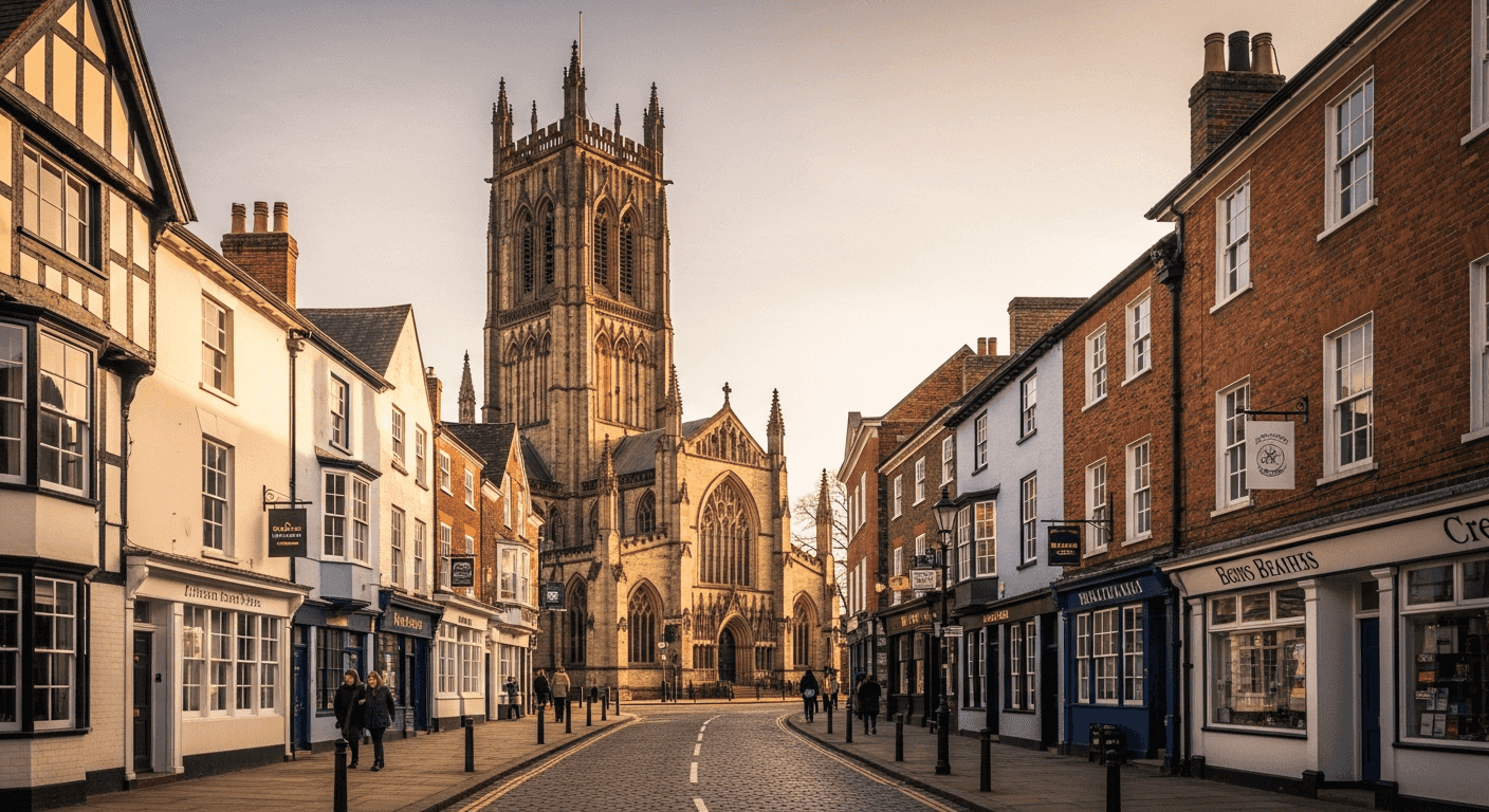 Derby Cathedral Quarter historic landmark
