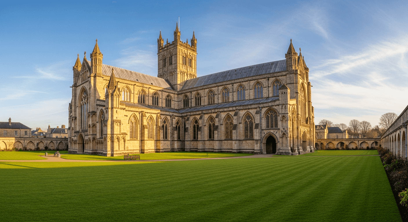 Exeter Cathedral historic architecture in the heart of Devon