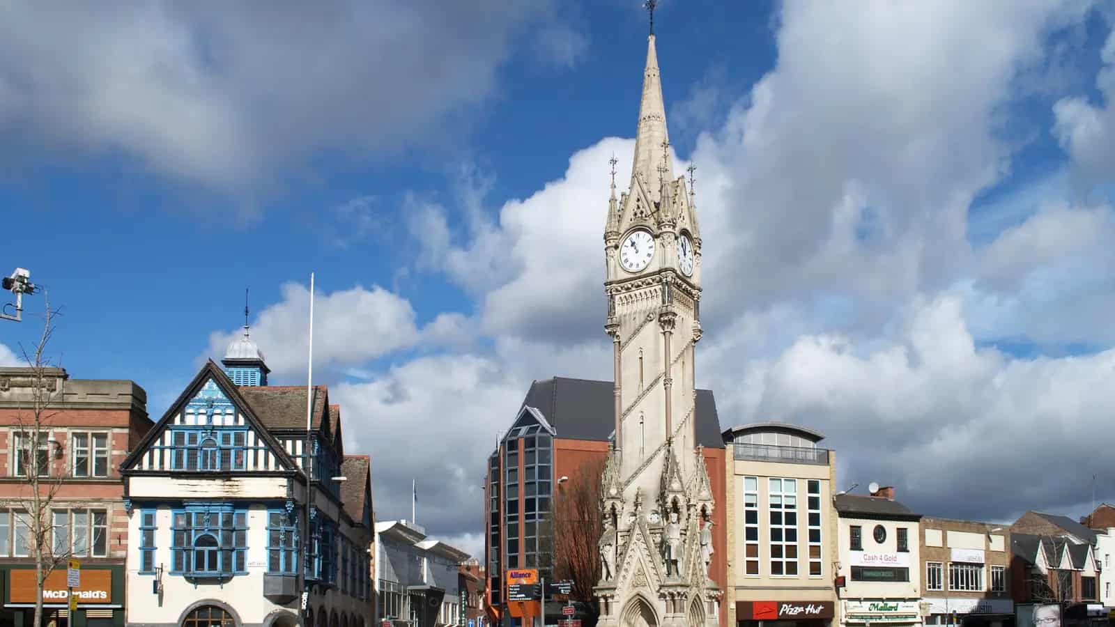 Leicester Clock Tower in the city centre