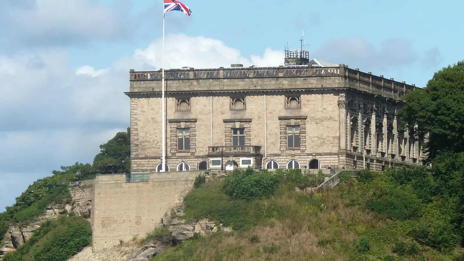 Nottingham Castle viewed from the south