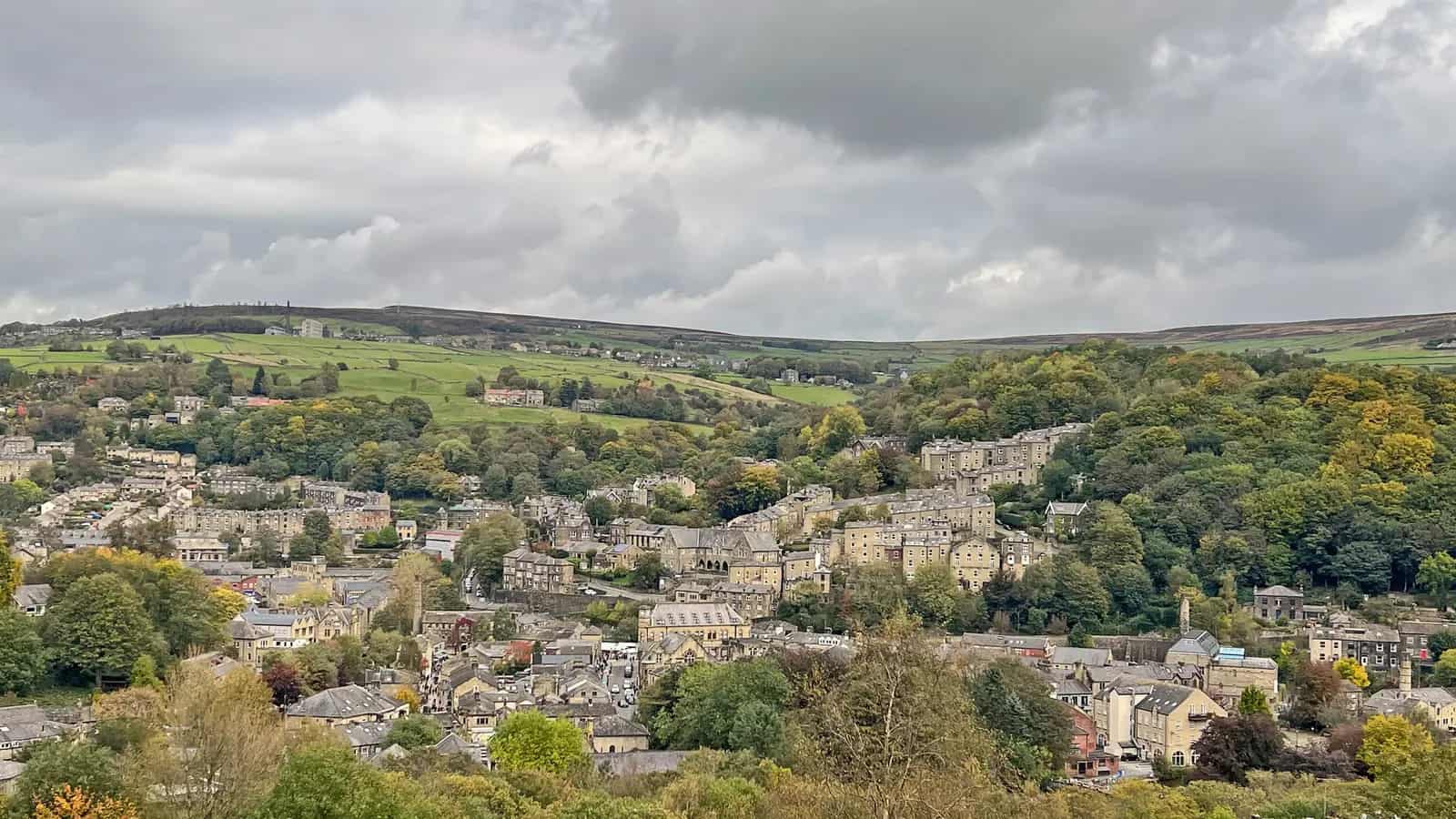 Hebden Bridge and the Pennine landscape in West Yorkshire