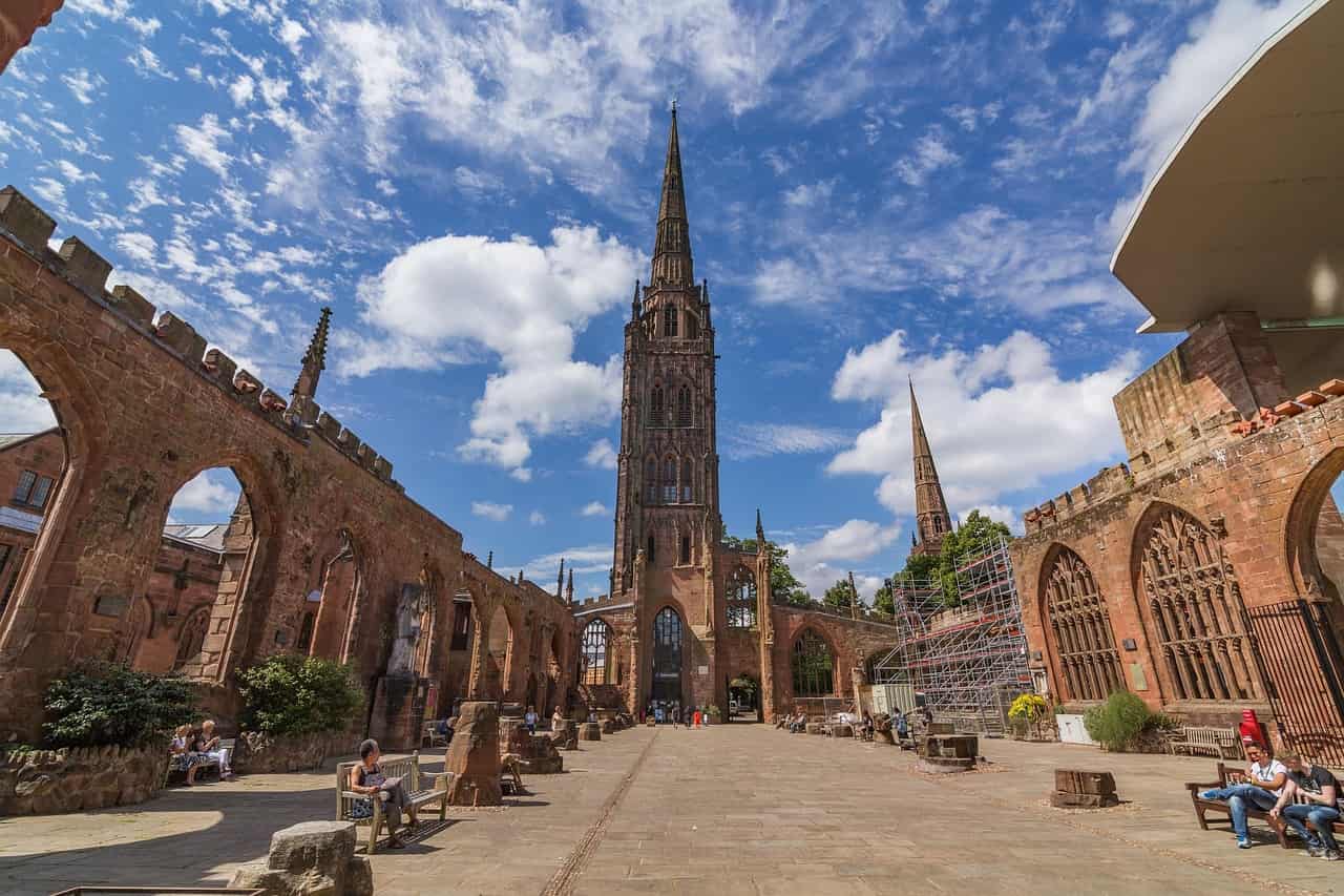 Coventry Cathedral and city skyline
